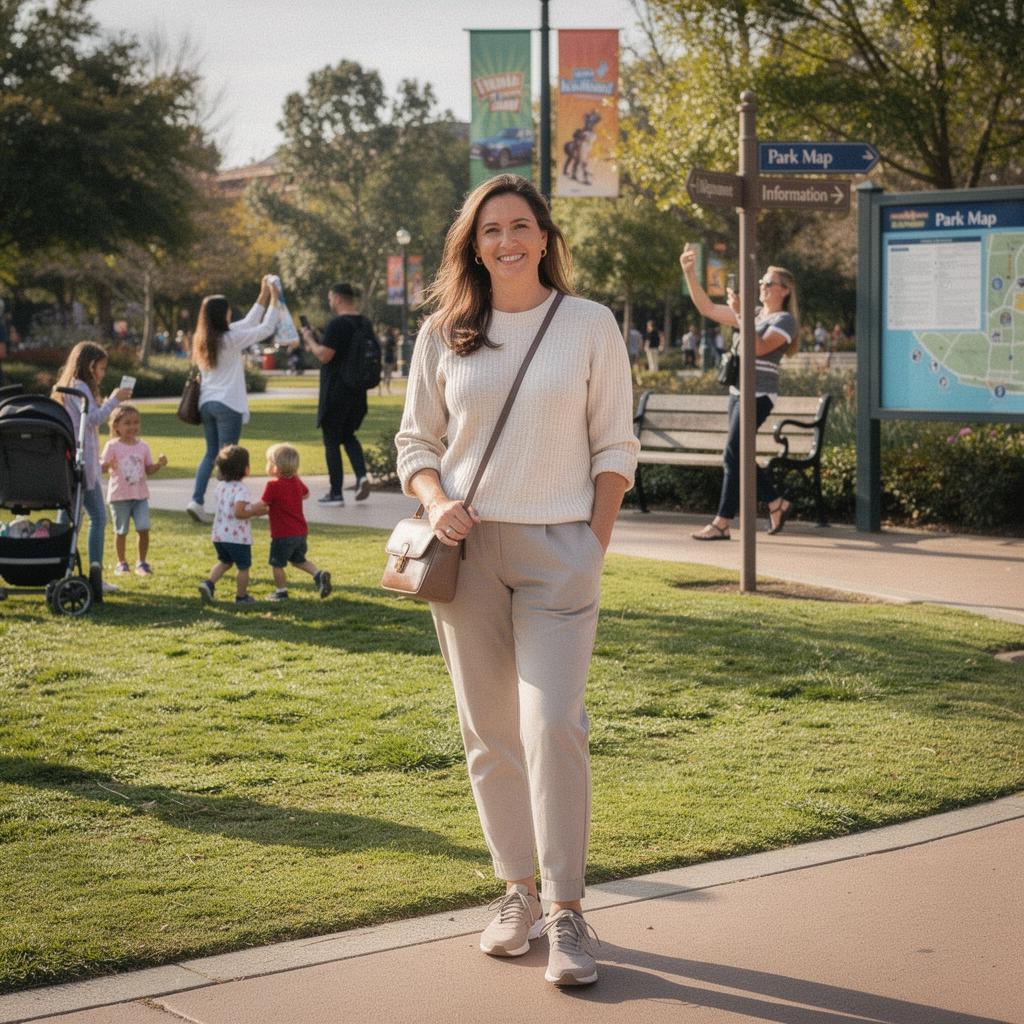 Dzieci z rodzicami przy fontannie w miejskim parku.